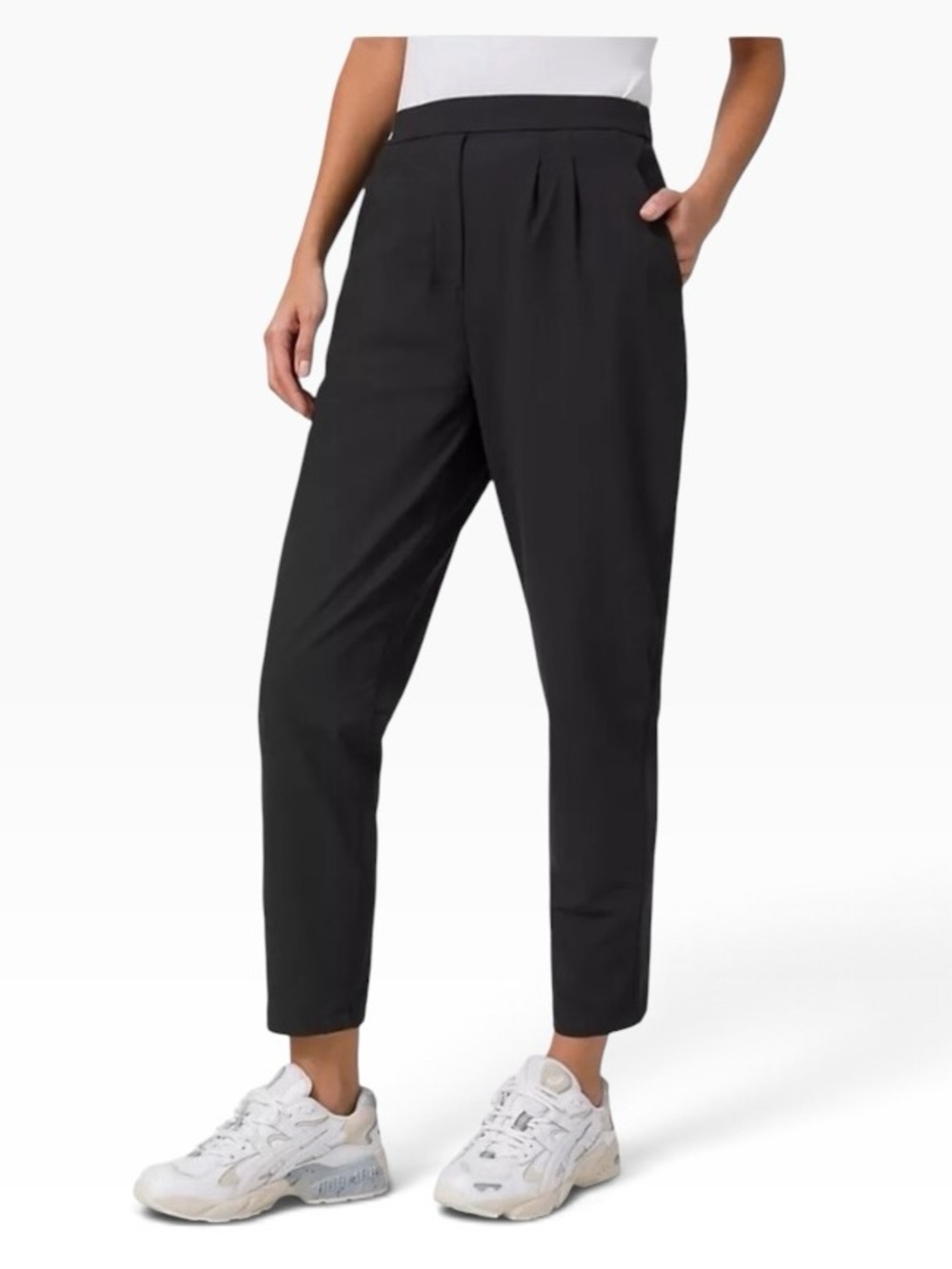 Lululemon Essential High-Rise Trouser Pants Black Size 6 Athleisure NWT $138